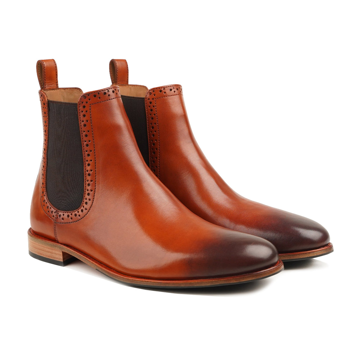 Kaden Brogue Chelsea Boot by Don Velmaro