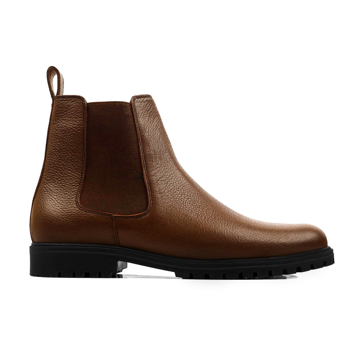 Zeus Pebble Grain Chelsea Boot by Don Velmaro